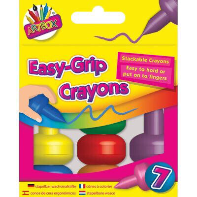 Easy Grip Crayons (Pack of 7)