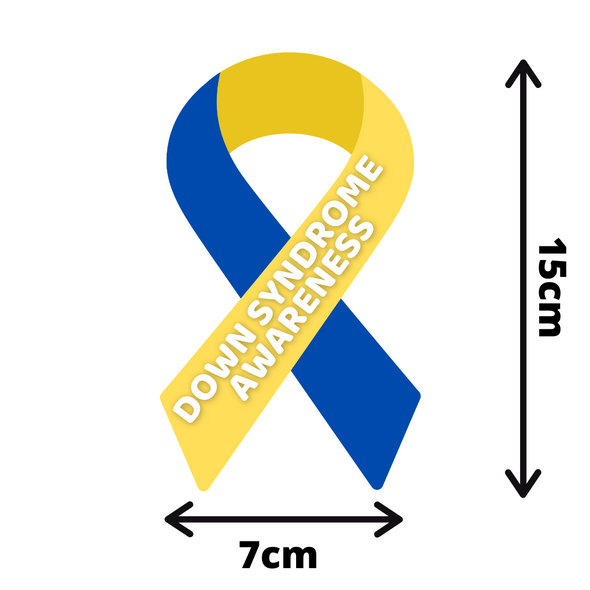 Down Syndrome Awareness Ribbon Vinyl Car Sticker