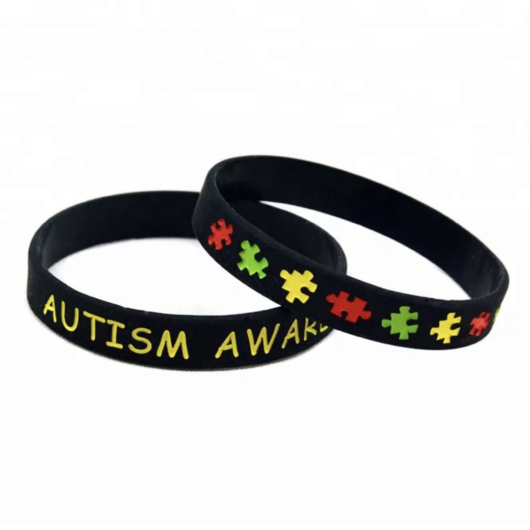 Amazon.com: Max Petals AUTISM - MIGHT NOT RESPOND Medical Alert ID Adult  Size Silicone Bracelets (4Pack) : Office Products