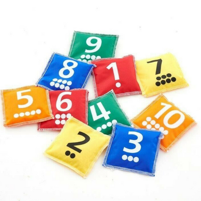 Number and Dot Bean Bags (Pack of 10)