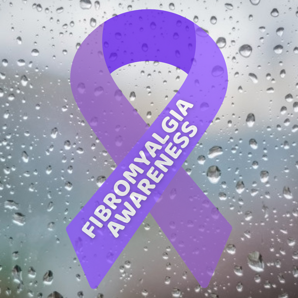 Fibromyalgia Awareness Ribbon Vinyl Car Sticker