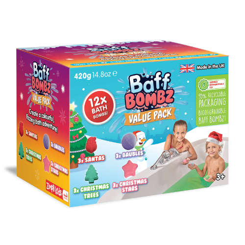 Christmas Baff Bombz - Value Pack of 12