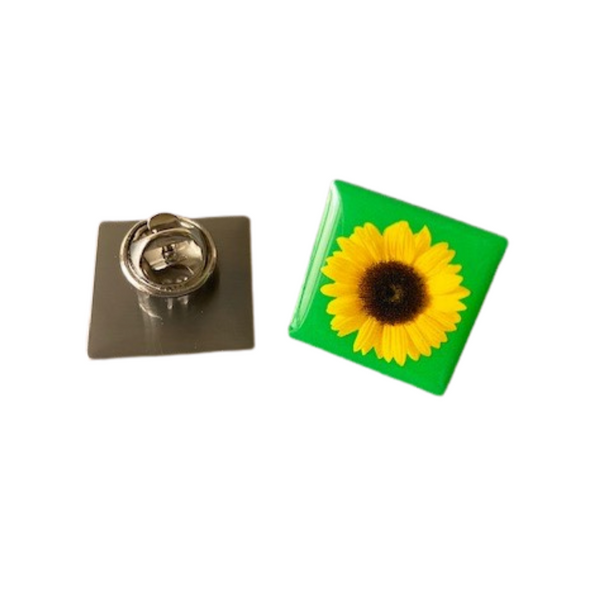 Sunflower Enamel Pin Badge