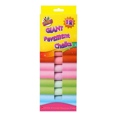 Giant Pavement Chalks (Pack of 12)